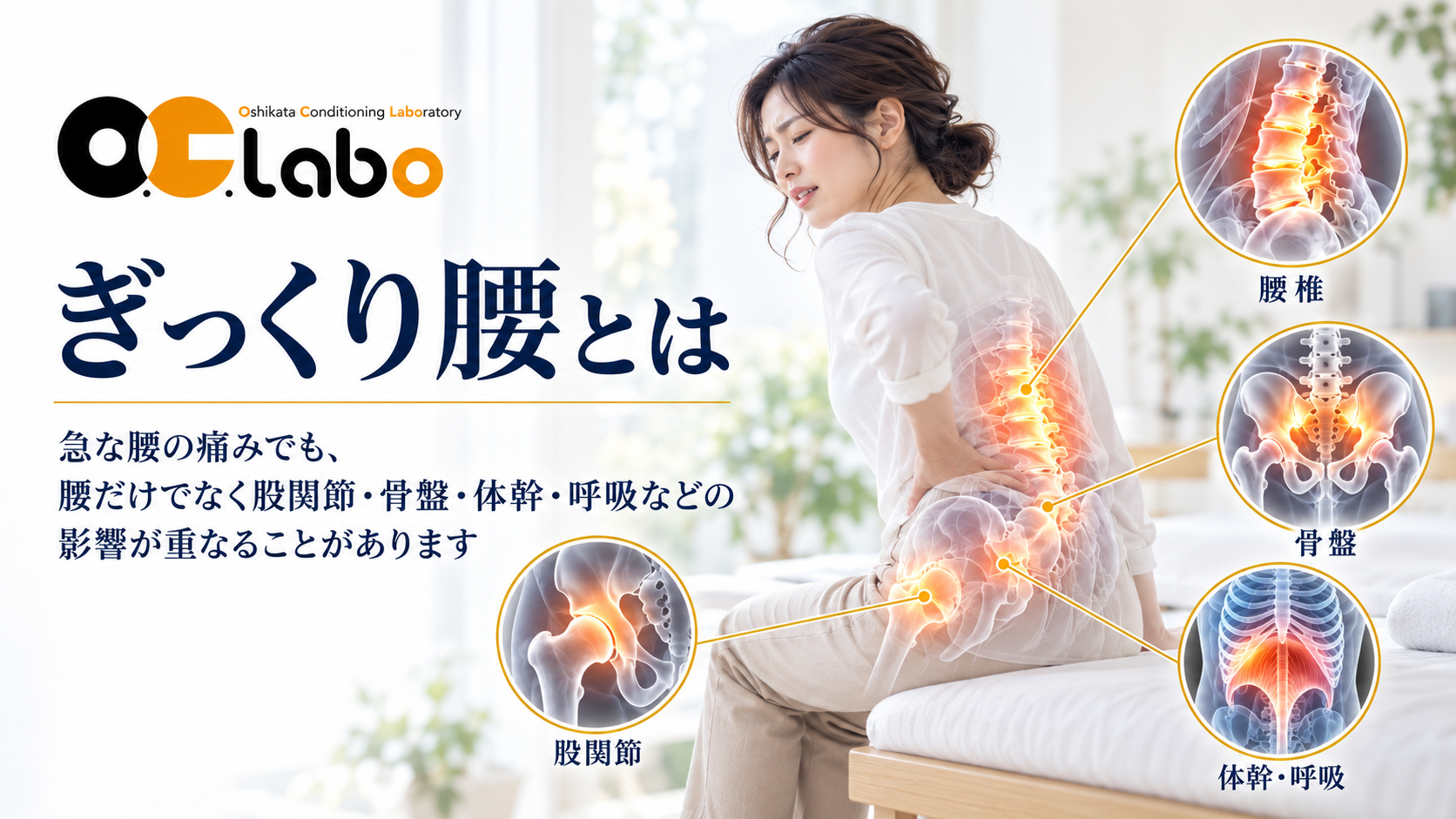 ぎっくり腰とは｜急に起こる強い腰の痛み