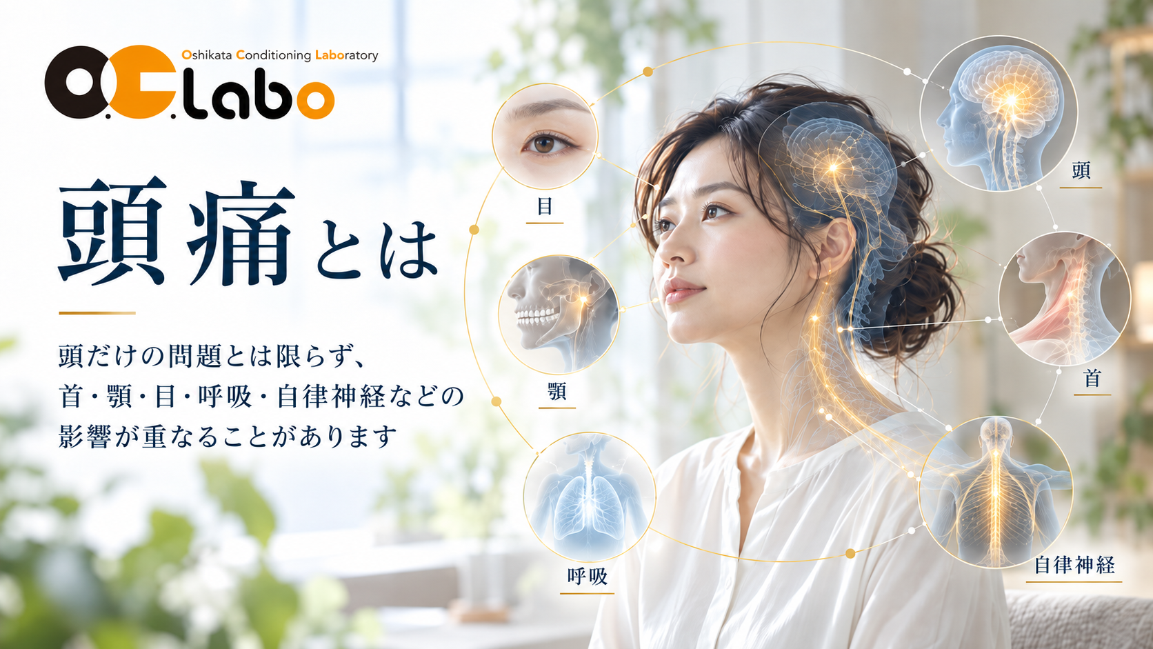 頭痛とは｜頭・目・首・呼吸・生活の条件を確認するO.C.Labo